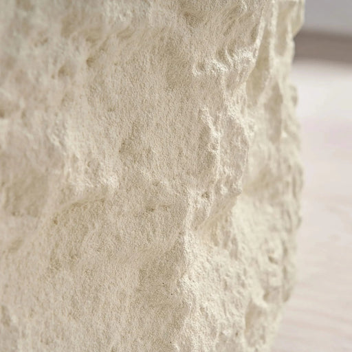 35.43''Fiberglass Round Center Coffee Table for Living Room Vintage Table,Imitation Stone Table front of the Sofa,Modern Design Coffee Table for Office,Apartment,No Need Assembly Default -DTYStore