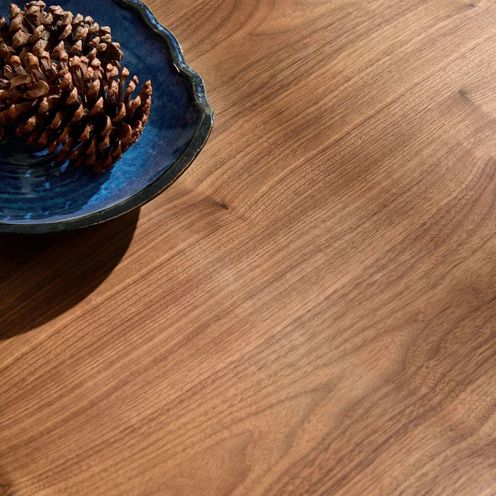 35.43 Inch Modern Handcraft Drum Coffee Table Square Coffee Table for Living Room,Small Wooden Coffee Table with Sturdy MDF Pedesta,Walnut Color Default -DTYStore