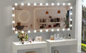 Hollywood LED Full Body Mirror with Lights Extra Large Full Length Vanity Mirror with 3 Color Mode Lights, Vertical Horizontal Hanging Aluminum Framed Mirror, 72 x 36 Inch, Silver - DTYStore