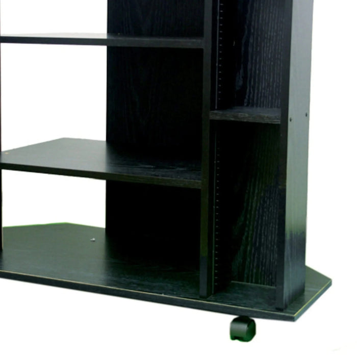 35' x 30' Wooden TV Stand, Black finish Default -DTYStore