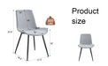 Comfortable Linen-Cotton Dining Chair Set - Six Pieces in Light Gray.Integrated Seat and Backrest,Linen-Cotton Material,Curved Widened Cushion Design For More Comfort. - DTYStore