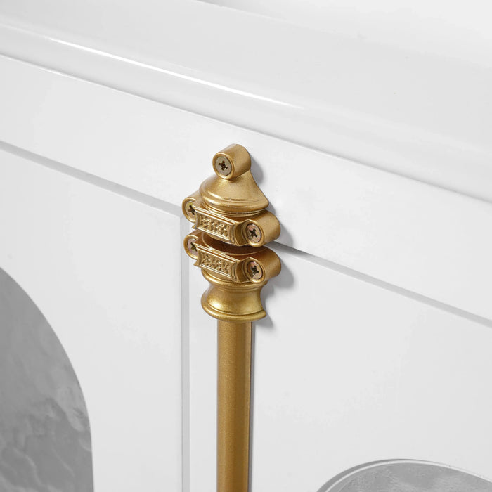 36-inch Bathroom Vanity with 2 Soft Close Doors, Solid Wood Frame Modern Bathroom Storage Cabinet with 3 Drawers Default -DTYStore