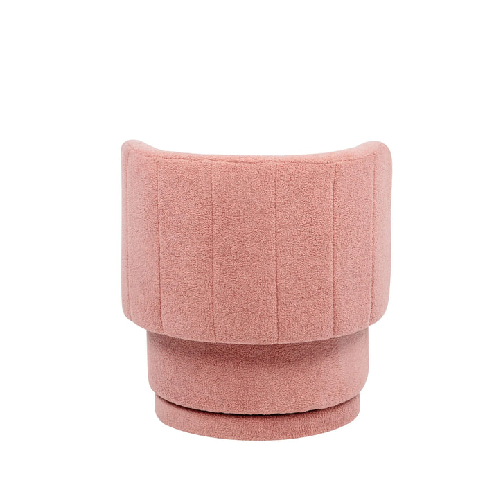 360 Degree Swivel Back Sofa Chair With Storage Space, Suitable For Bedroom and Living Room(Pink) Default -DTYStore