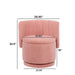 360 Degree Swivel Back Sofa Chair With Storage Space, Suitable For Bedroom and Living Room(Pink) Default -DTYStore