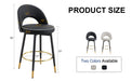 360 ° rotatable bar chair.Modern PU comfortable upholstered bar chair with smooth and beautiful metal legs for dining room, kitchen, terrace and guest office chair . - DTYStore
