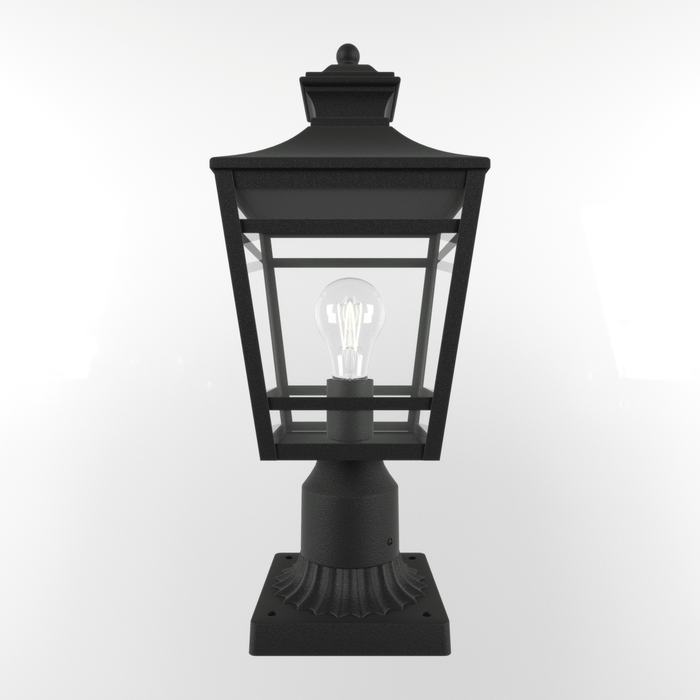 Large Outdoor Post Lights Lamp Post Light Fixture, 18inch Waterproof Aluminum Post Lamp with Clear Glass, Fence Post Deck Lighting for Garden, Patio, Pathway - DTYStore