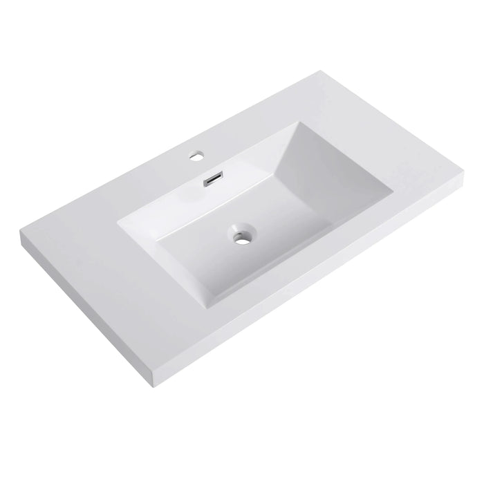 36' Bathroom Resin Sink Default -DTYStore