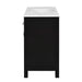 36'' Bathroom Vanity with Ceramic Sink Combo Set,Modern Freestanding Single Bathroom Cabinet with 4 Drawers & 2 Cabinets,Storage Cabinet for Bathroom, Solid Wood Frame Vanity Set, Black Default -DTYStore