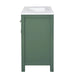 36'' Bathroom Vanity with Ceramic Sink Combo Set, Modern Freestanding Single Bathroom Cabinet with 4 Drawers & 2 Cabinets,Storage Cabinet for Bathroom, Solid Wood Frame Vanity Set, Green Default -DTYStore