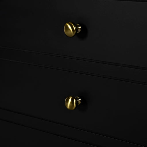 36'' Bathroom Vanity with Ceramic Sink Combo, Solid Wood Frame Bathroom Storage Cabinet, Freestanding Vanity Set with 2 Drawers& Soft Closing Doors, Black Default -DTYStore