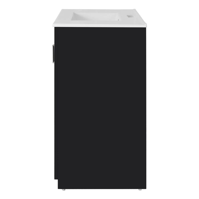 36'' Bathroom Vanity with Ceramic Sink Combo, Solid Wood Frame Bathroom Storage Cabinet, Freestanding Vanity Set with 3 Drawers& Soft Closing Doors Default -DTYStore