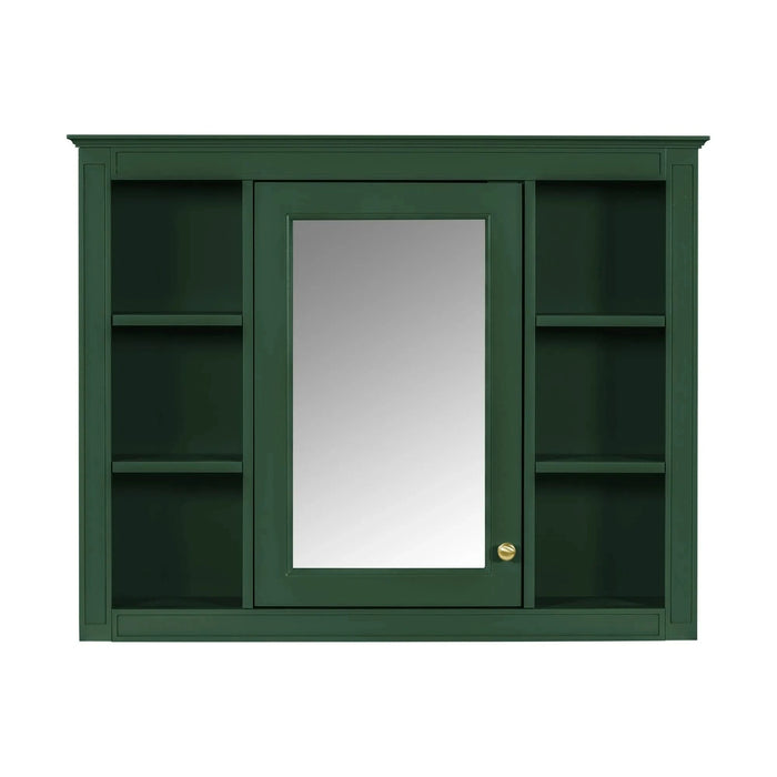 36'' Bathroom Vanity with Medicine Cabinet, Modern Bathroom Storage Cabinet with 2 Soft Closing Doors and 4 Drawers, Single Sink Bathroom Vanity Default -DTYStore