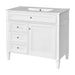 36'' Bathroom Vanity with Medicine Cabinet, Modern Bathroom Storage Cabinet with 2 Soft Closing Doors and 4 Drawers, Single Sink Bathroom Vanity Default -DTYStore