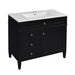 36'' Bathroom Vanity with Medicine Cabinet, Modern Bathroom Storage Cabinet with 2 Soft Closing Doors and 4 Drawers, Single Sink Bathroom Vanity Default -DTYStore