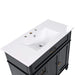 36' Bathroom Vanity with Sink, Black Bathroom Cabinet with Drawers, Solid Frame and MDF Board, One Package Default -DTYStore