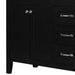 36' Bathroom Vanity with Sink Combo, Black Bathroom Cabinet with Drawers, Solid Frame and MDF Board (Old Sku:JL000007AAB) Default -DTYStore