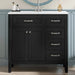 36' Bathroom Vanity with Sink Combo, Black Bathroom Cabinet with Drawers, Solid Frame and MDF Board (Old Sku:JL000007AAB) Default -DTYStore