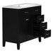 36' Bathroom Vanity with Sink Combo, Black Bathroom Cabinet with Drawers, Solid Frame and MDF Board (Old Sku:JL000007AAB) Default -DTYStore
