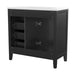36' Bathroom Vanity with Sink Combo, Black Bathroom Cabinet with Drawers, Solid Frame and MDF Board (Old Sku:JL000007AAB) Default -DTYStore