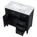 36' Bathroom Vanity with Sink Combo, Black Bathroom Cabinet with Drawers, Solid Frame and MDF Board (Old Sku:JL000007AAB) Default -DTYStore