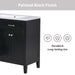36' Bathroom Vanity with Sink Combo, Black Bathroom Cabinet with Drawers, Solid Frame and MDF Board (Old Sku:JL000007AAB) Default -DTYStore