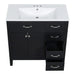 36' Bathroom Vanity with Sink Combo, Black Bathroom Cabinet with Drawers, Solid Frame and MDF Board (Old Sku:JL000007AAB) Default -DTYStore