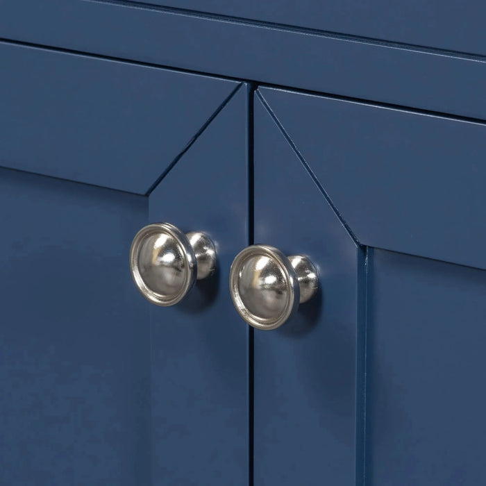 36' Bathroom Vanity with Sink Combo, Blue Bathroom Cabinet with Drawers, Solid Frame and MDF Board (Old Sku:JL000007AAC) Default -DTYStore