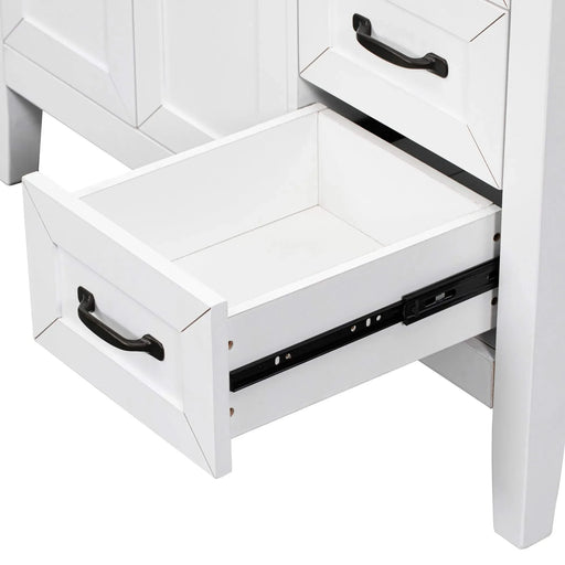 36' Bathroom Vanity with Sink Combo, White Bathroom Cabinet with Drawers, Solid Frame and MDF Board (Old Sku:JL000007AAK) Default -DTYStore