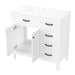 36' Bathroom Vanity with Sink Combo, White Bathroom Cabinet with Drawers, Solid Frame and MDF Board (Old Sku:JL000007AAK) Default -DTYStore