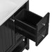 36' Bathroom Vanity with Sink, One Cabinet and Three Drawers, Solid Wood and MDF Board, Black (Old Sku:SY999505AAB-6) Default -DTYStore