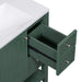 36' Bathroom Vanity with Sink, One Cabinet and Three Drawers, Solid Wood and MDF Board, Green (Old Sku:SY999505AAG-6) Default -DTYStore