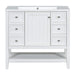 36' Bathroom Vanity with Sink, One Cabinet and Three Drawers, Solid Wood and MDF Board, White (Old Sku:SY999505AAK-6) Default -DTYStore