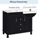 36'' Bathroom Vanity with Top Sink, Black Mirror Cabinet, Modern Bathroom Storage Cabinet with 2 Soft Closing Doors and 2 Drawers, Single Sink Bathroom Vanity Default -DTYStore