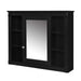 36'' Bathroom Vanity with Top Sink, Black Mirror Cabinet, Modern Bathroom Storage Cabinet with 2 Soft Closing Doors and 2 Drawers, Single Sink Bathroom Vanity Default -DTYStore