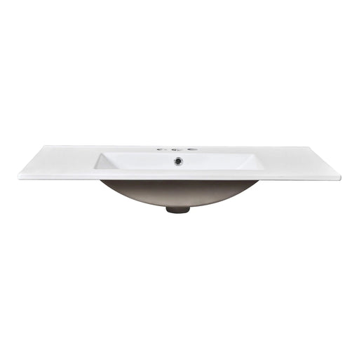 36'' Bathroom Vanity with Top Sink, Modern Bathroom Storage Cabinet with 2 Drawers and a Tip-out Drawer, Single Sink Bathroom Vanity Default -DTYStore