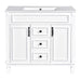 36'' Bathroom Vanity with Top Sink, Modern Bathroom Storage Cabinet with 2 Soft Closing Doors and 2 Drawers, Single Sink Bathroom Vanity Default -DTYStore