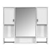 36'' Bathroom Vanity with Top Sink, Modern Mirror Cabinet with Towels Bar, Bathroom Storage Cabinet with 2 Soft Closing Doors and 6 Drawers, Single Sink Bathroom Vanity Default -DTYStore