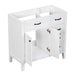 36' Bathroom Vanity without Sink, Cabinet Base Only, Bathroom Cabinet with Drawers, Solid Frame and MDF Board, White Default -DTYStore