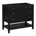 36' Bathroom Vanity without Sink, Cabinet Base Only, One Cabinet and three Drawers, Black Default -DTYStore