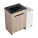 36 Inch Freestanding Bathroom Vanity with Black Ceramic Sink and Storage Cabinets, Soft Closing Door, 02424+0312 Combination Cabinet, KD-Package Default -DTYStore