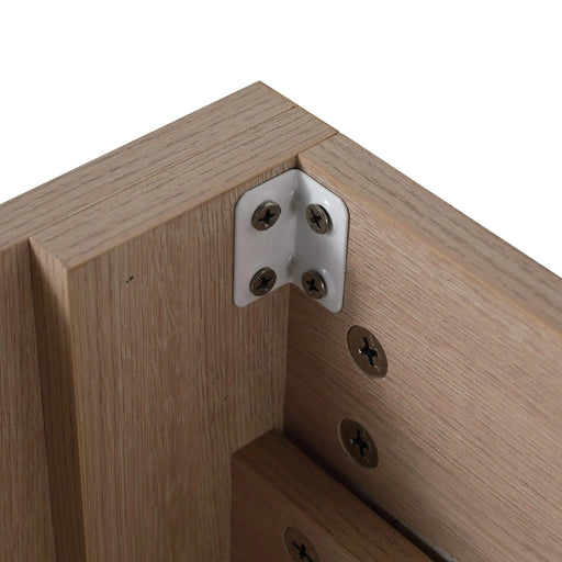 36 Inch Freestanding Bathroom Vanity with White Resin Sink & 2 Soft-Close Cabinet Doors (BVB02436PLO-GRB3640) Default -DTYStore