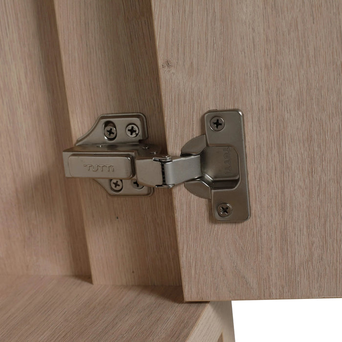 36 Inch Freestanding Bathroom Vanity with White Resin Sink & 2 Soft-Close Cabinet Doors (BVB02436PLO-GRB3640) Default -DTYStore