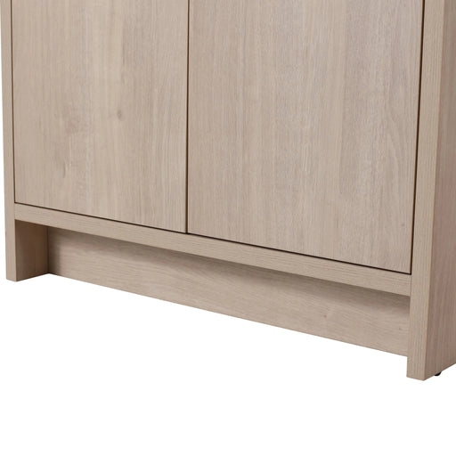 36 Inch Freestanding Bathroom Vanity with White Resin Sink & 2 Soft-Close Cabinet Doors (BVB02436PLO-GRB3640) Default -DTYStore