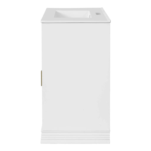 36' Luxurious Bathroom Vanity with Ceramic Sink, Bathroom Vanities Cabinet with 2 large Soft Closing Doors, Solid Wood Frame Bathroom Storage Cabinet Default -DTYStore