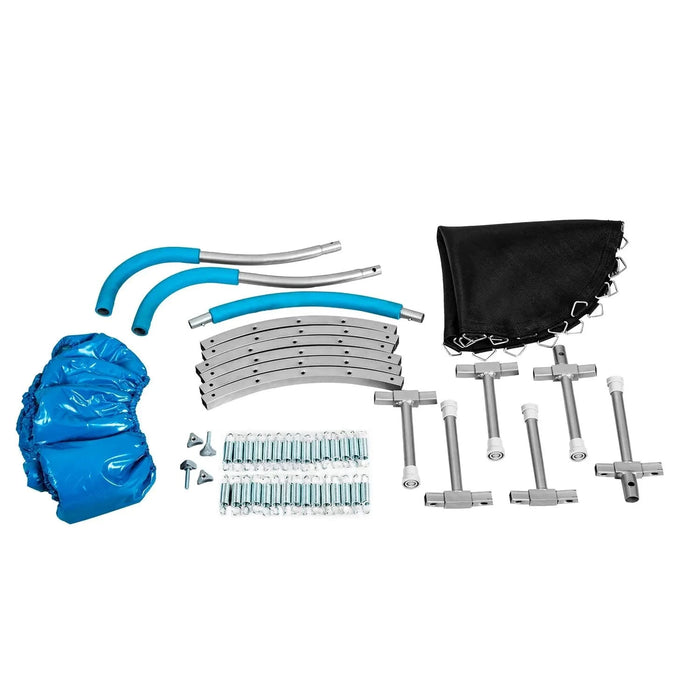 36' TRAMPOLINE WITH HANDLE(BL)-METAL Default -DTYStore