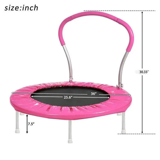 36' TRAMPOLINE WITH HANDLE(PI)-METAL Default -DTYStore