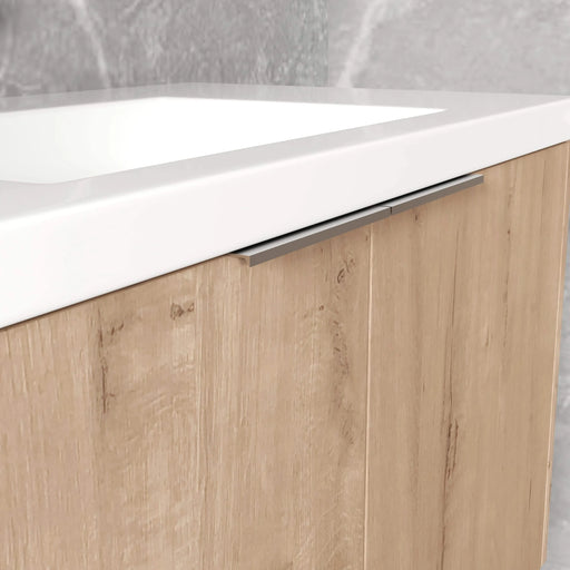 36' Wall-Mounted Bathroom Vanity With Sink and Side Cabinet, Soft Close Doors,00112IMO-00636IMO Combination Cabinet(KD-Packing) Default -DTYStore