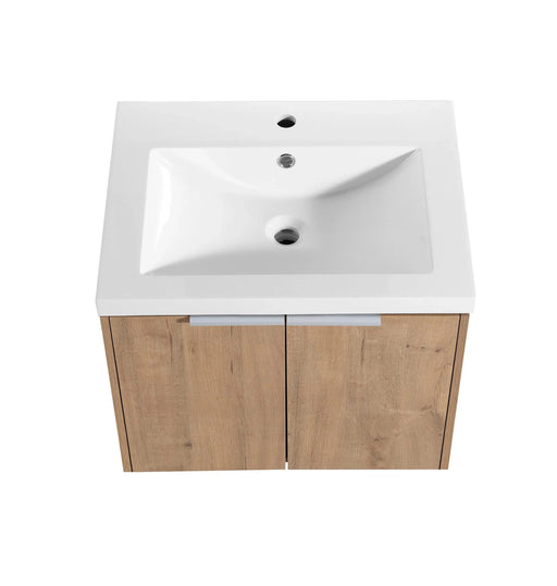 36' Wall-Mounted Bathroom Vanity With Sink and Side Cabinet, Soft Close Doors,00112IMOx2-0624IMO-0612GWH Combination Cabinet(KD-Packing) Default -DTYStore