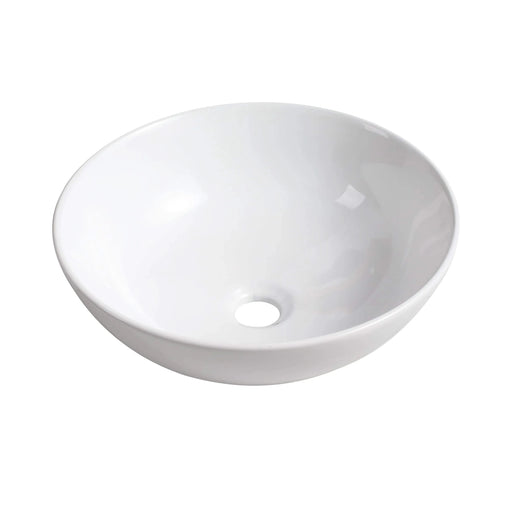 36 ' Modern Design Float Bathroom Vanity With Ceramic Art Sink, White Flat Stone Slab and Small Storage Shelves, Soft Closed Door,KD-Package (TOP-BAB321MOWH) Default -DTYStore