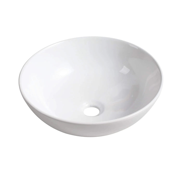 36 ' Modern Design Float Bathroom Vanity With Ceramic Art Sink, White Flat Stone Slab and Small Storage Shelves, Soft Closed Door,KD-Package (TOP-BAB321MOWH) Default -DTYStore